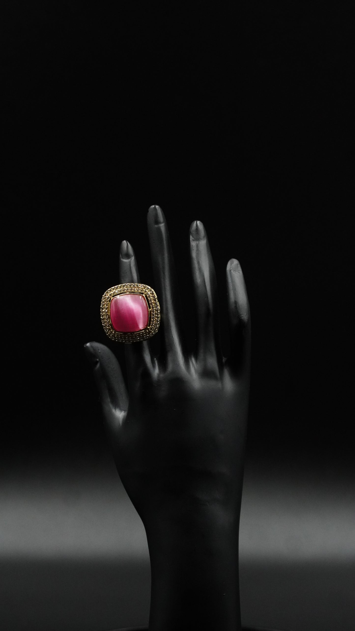Blush Empress Statement Ring