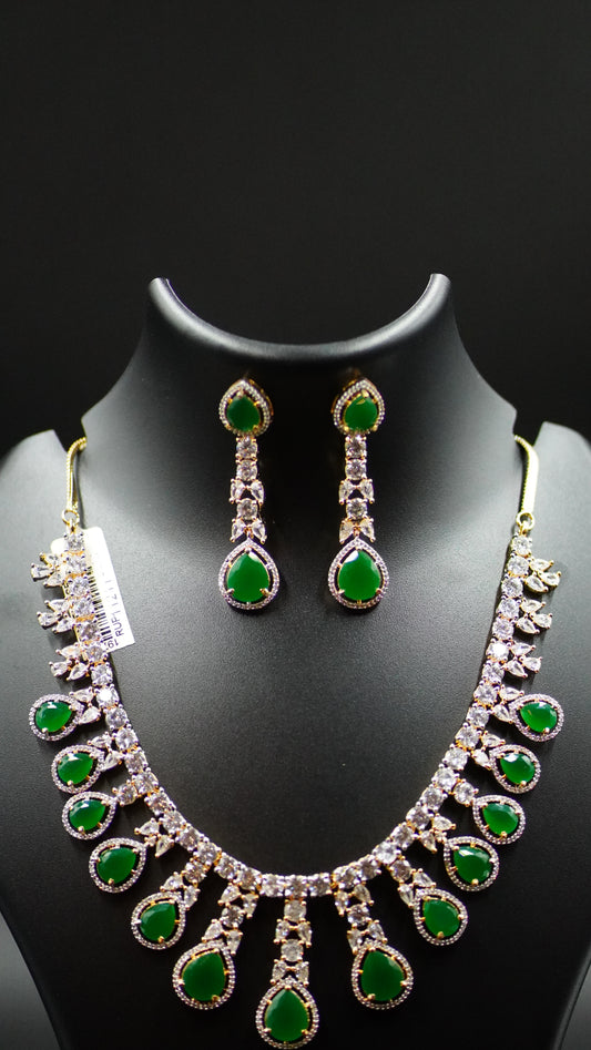 The Regal Emerald Affair – Necklace & Earring Set